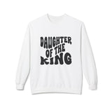 Faith Culture - Daughter of the King Christian Sweatshirt for Women White