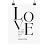 Love One Another Wall Poster | John 13:34 Christian Decor 8" x 10" Matte