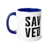 Faith Culture - SAVED - Christian Accent Coffee Mug, 11oz