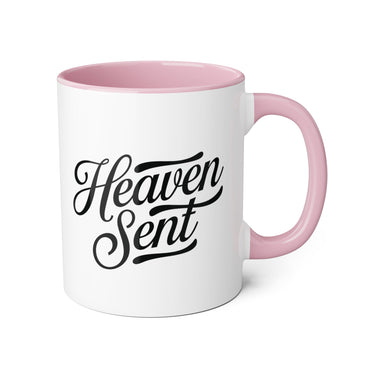 Faith Culture - Heaven Sent - Christian Accent Coffee Mug, 11oz Pink 11oz