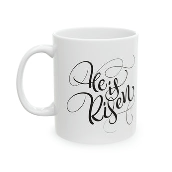 Faith Culture - He is Risen - Christian Coffee or Tea Ceramic Mug 11oz