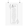 Faith Culture Love Is Patient 1 Corinthians 13 Christian Matte Poster | Love Never Fails Scripture Wall Art Print 18″ x 24″ Matte