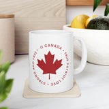 Faith Culture – O Canada True Patriot Love Mug – 11oz & 15oz | Bold Canadian Heritage Cup