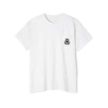 Faith Culture - Lion of Judah - Christian Unisex Heavy Cotton Pocket Tee White