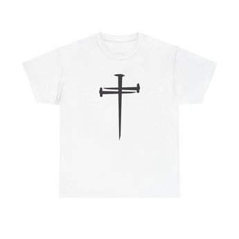 Nails of Grace T-Shirt | Christian Cross Apparel White