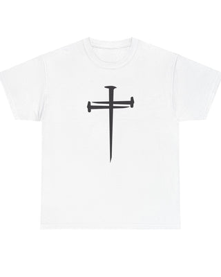 Nails of Grace T-Shirt | Christian Cross Apparel White