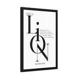 Like a Lion Proverbs 30:30 Minimalist Scripture Framed Wall Art