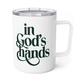 Faith Culture – In God’s Hands – Christian Coffee and Tea Mug, 10oz 10oz White