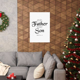 Faith Culture - Hebrews 1:5 Christian Poster Father and Son Scripture Wall Art