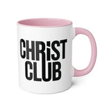 Faith Culture - Christ Club - Christian Accent Coffee Mug, 11oz Pink 11oz