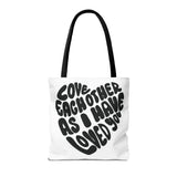 Faith Culture - Serve One Another in Love Christian Tote Bag - Galatians 5:13 Bible Verse