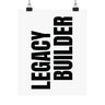 Faith Culture Solid Black Matte Poster | Minimalist Modern Wall Art Print 8" x 10" Matte
