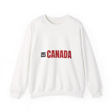 Faith Culture – Eh Canada Crewneck Sweatshirt – White | Playful Canadian Pride Pullover