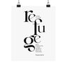 God Is Our Refuge and Strength Wall Poster | Psalm 46:1–2 Christian Decor 8" x 10" Matte