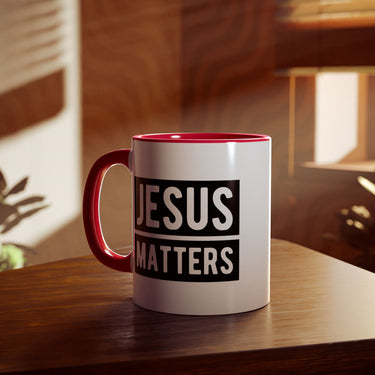 Faith Culture - Jesus Matters - Christian Accent Coffee Mug, 11oz