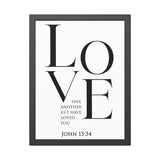 Love One Another - John 13:34 - Christian Wall Art
