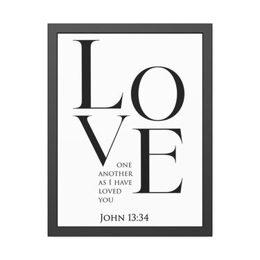 Love One Another - John 13:34 - Christian Wall Art