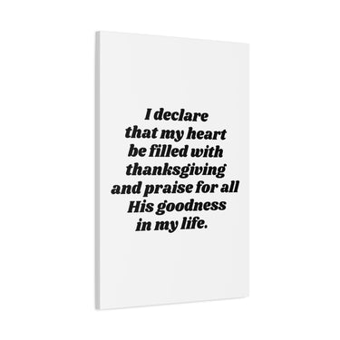 Faith Culture – Thanksgiving Praise Wall Art Matte Poster – Christian Gratitude Home Decor 24" x 36" (Vertical) 1.25"