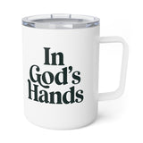 Faith Culture – In God’s Hands – Christian Coffee and Tea Mug, 10oz 10oz White