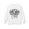 Faith Culture - Just a Girl Who Loves Jesus Christian Sweatshirt White