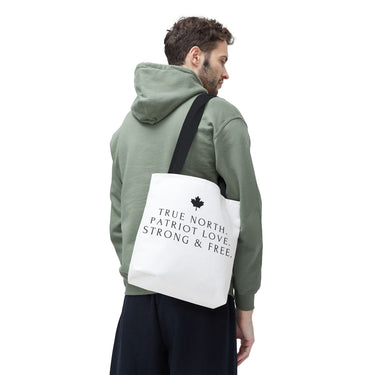 Faith Culture – True North Strong & Free Tote Bag | Minimalist Anthem-Inspired Canadian Carryall