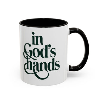 Faith Culture - In God’s Hands - Christian Accent Coffee Mug, 11oz