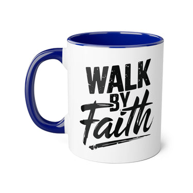Faith Culture - Walk by Faith - Christian Accent Coffee Mug, 11oz