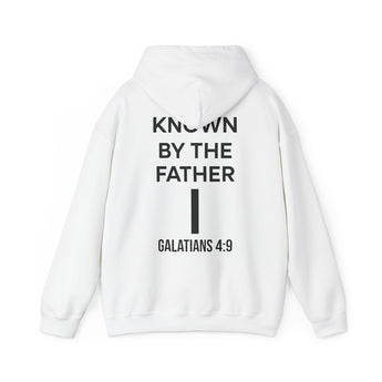 Faith Culture Known by the Father Hoodie | Galatians 4:9 Christian Father’s Day Gift