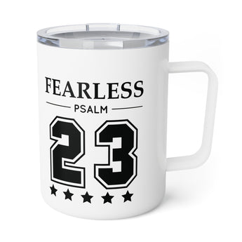 Faith Culture – Fearless (Psalm 23) – Christian Coffee and Tea Mug, 10oz 10oz White