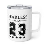 Faith Culture – Fearless (Psalm 23) – Christian Coffee and Tea Mug, 10oz 10oz White