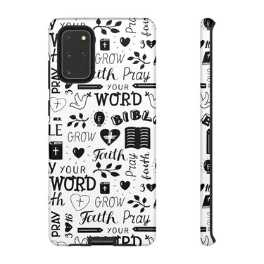 Prayer and Faith Christian Tough Phone Cases Samsung Galaxy S20+ Glossy