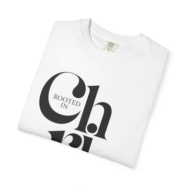 Faith Culture - Rooted in Christ Christian T-Shirt | Colossians 2:7 Bible Verse Tee