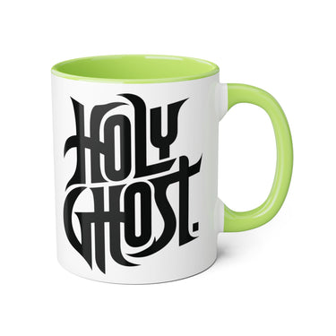 Faith Culture - Holy Ghost - Christian Accent Coffee Mug, 11oz Light Green 11oz