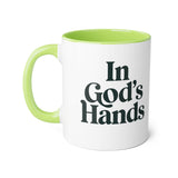 Faith Culture - In God’s Hands - Christian Accent Coffee Mug, 11oz