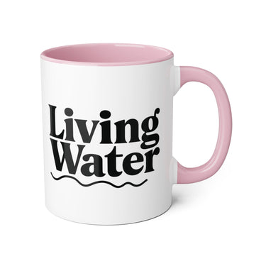 Faith Culture - Living Water - Christian Accent Coffee Mug, 11oz Pink 11oz