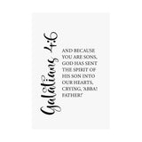 Faith Culture - Abba Father Christian Poster Galatians 4:6 Scripture Wall Art