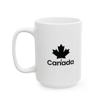 Faith Culture – Canada Maple Leaf Mug – 11oz & 15oz | Classic Patriotic Coffee Cup 15oz
