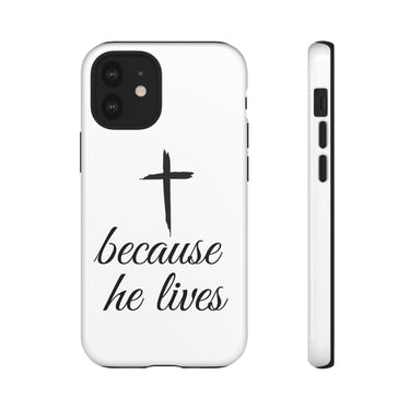 Because He Lives Tough Case iPhone 12 Mini Glossy