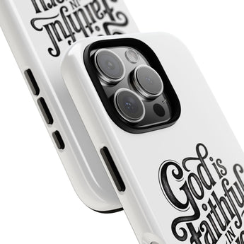 Faith Culture – God Is Faithful in Every Season Christian Tough Phone Case iPhone 16 Pro Glossy