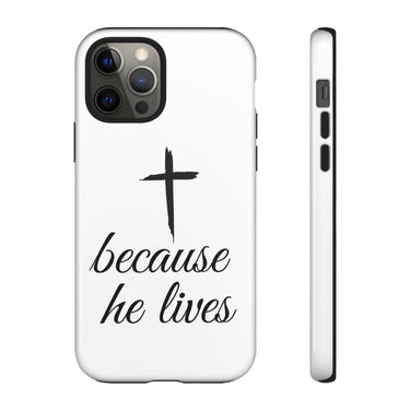 Because He Lives Tough Case iPhone 12 Pro Glossy