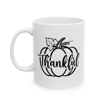 Faith Culture - Thankful Pumpkin - Thanksgiving Christian Mug, 11oz and 15oz