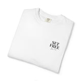 Faith Culture – Set Free Christian T-Shirt – White | Inspired by John 8:36