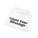 Count Your Blessings Hoodie Christian Unisex Sweatshirt Inspirational Faith Wear