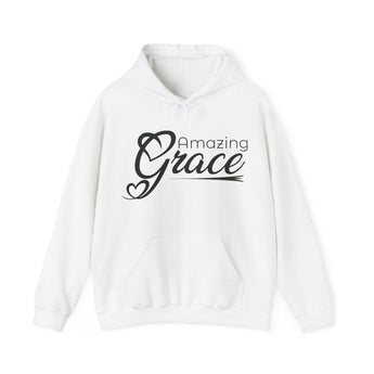 Faith Culture - Amazing Grace - Christian Unisex Heavy Blend™ Hooded Sweatshirt White