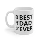 Faith Culture - Best Dad Ever - Christian Ceramic Coffee Mug (11oz5oz0oz)
