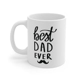Faith Culture - Best Dad Ever - Christian Ceramic Coffee Mug (11oz5oz0oz)