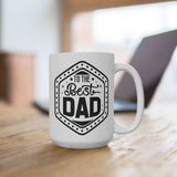Faith Culture - Best Dad Ever - Christian Ceramic Coffee Mug (11oz5oz0oz)