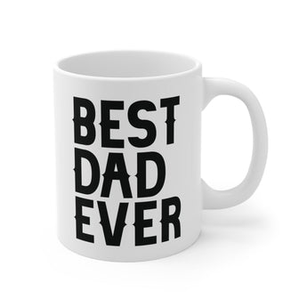 Faith Culture - Best Dad Ever - Christian Ceramic Mug (11oz5oz0oz) 11oz White
