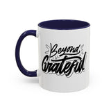 Faith Culture - Beyond Grateful - Christian Thanksgiving Accent Coffee Mug, 11oz and 15oz