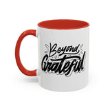 Faith Culture - Beyond Grateful - Christian Thanksgiving Accent Coffee Mug, 11oz and 15oz